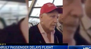  WATCH! Passengers chant “Lock him up!” as unruly man wearing Trump hat is removed from flight (rawstory.com)